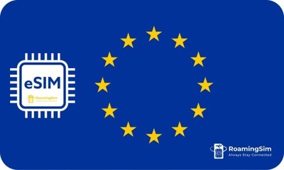 ESIM-Internet Mobilny Unia Europejska eSIM UE bez limitu data 90 dni