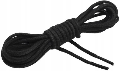 Czarne sznurowadła okrągłe sznurówki 90 cm 2 szt