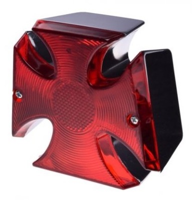 LAMP RED REAR KRZYZ MALTANSKI CHROME METAL  