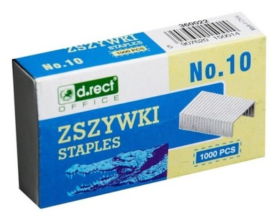 ZSZYWKI D.RECT 10mm 1000 sztuk