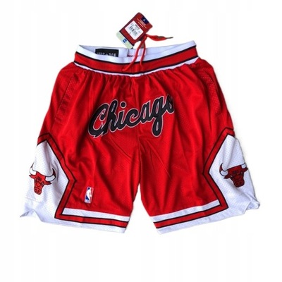 Spodenki Z Kieszeniami Wyszywane Chicago Bulls