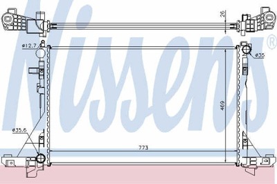 РАДІАТОР ВОДИ NISSENS 630733
