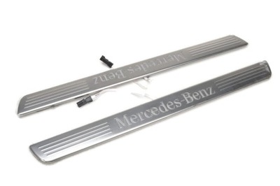 Накладки пороговые led mercedes w177 a1776801105 2szt фото №1