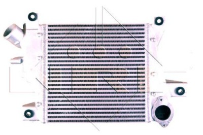 Nrf 30381 радиатор воздуха наддувочный фото №1