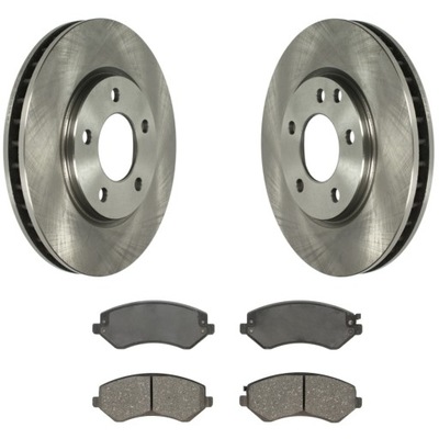 Гальмівні диски + гальмівні колодки перед chrysler voyager iv 2000- фото №1