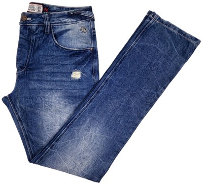 Spodnie męskie jeans SKY REBEL pas 90 33/34 DŁUGIE