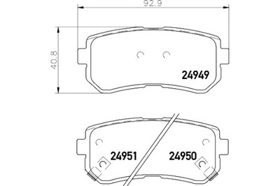 MINTEX КОЛОДКИ ГАЛЬМІВНІ HYUNDAI I20 1.2 (GB)