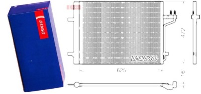Denso dcn10047 конденсатор, кондиционер фото №1