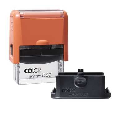 Pieczątka COLOP COMPACT C30 PRO pomarańczowa
