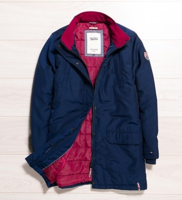 TOMMY HILFIGER DENIM AMERICAN BRAND KURTKA PARKA OCIEPLANA PRZEJŚCIOWA r. L