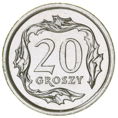 20 groszy 2000 mennicza UNC stan I