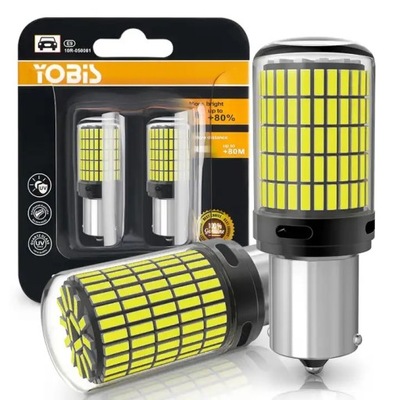 ЛАМПОЧКИ 2 ШТУКИ. P21W 1156 BA15S 150SMD 3600LM БЕЛЫЕ 6500K 22W LED (СВЕТОДИОД )