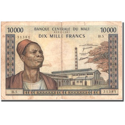 Banknot, Mali, 10,000 Francs, Undated (1970-1984),