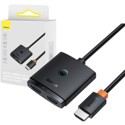 ROZDZIELACZ SPLITTER HDMI 2w1 4K BASEUS KABEL 1m