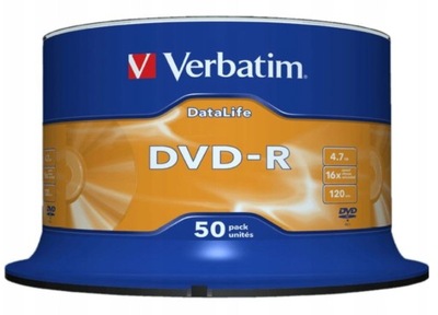 VERBATIM DVD-R 4,7GB 16x cake 50 sztuk DataLife