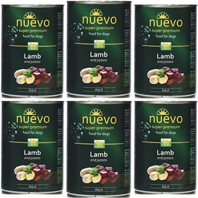 Nuevo Adult Dog Lamb Potato Jagnięcina 6 x 400g