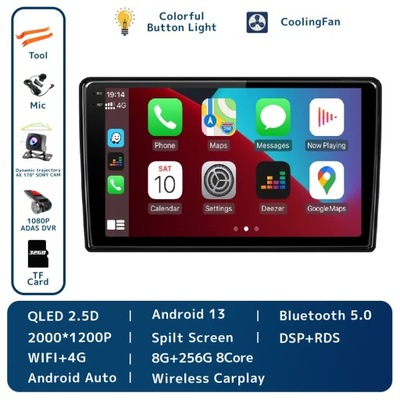 ANDROID 13 PARA RENAULT DUSTER RADIO DE AUTOMÓVIL INALÁMBRICO NAVEGACIÓN CARPLAY GPS  