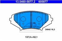 ATE ZAPATAS DE FRENADO PARTE DELANTERA MAZDA RX8 03- MAZDA RX-8 03-  