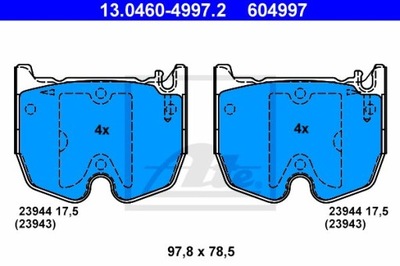 КОЛОДКИ HAM.ПЕРЕДНЯ MERCEDES S W220 02-06