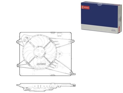 ВЕНТИЛЯТОР РАДІАТОРА CHEVROLET TRAX 1.4 12.12- DENSO