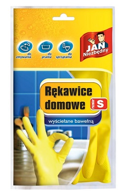 JAN NIEZBĘDNY RĘKAWICE DOMOWE LATEKSOWE ROZMIAR S