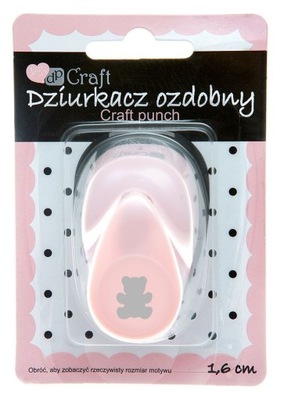 Dziurkacz ozdobny MIŚ - DpCraft - 1,6 cm