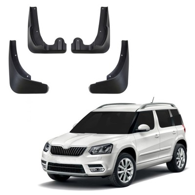 GUARDABARROS SKODA YETI 2013-2017 DELANTERO+TRASERO 4 PIEZAS  