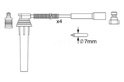Дроти запалювання chrysler bosch фото №1