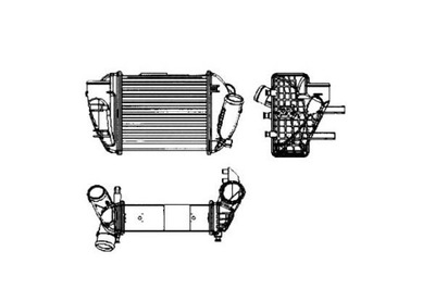 INTERCOOLER VW A4 2,5TDI 00- KAIRYSIS NRF 