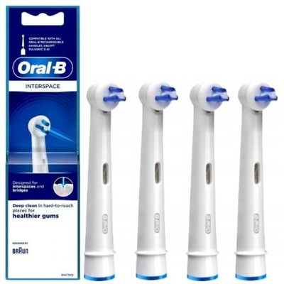 Oryginalne końcówki Oral-B Interspace IP17-4 4 sztuki