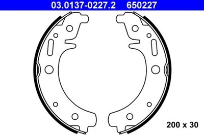 КОЛОДКИ ТОРМОЗНЫЕ TRABANT P601 0,6 66-90 03.0137-0227.2