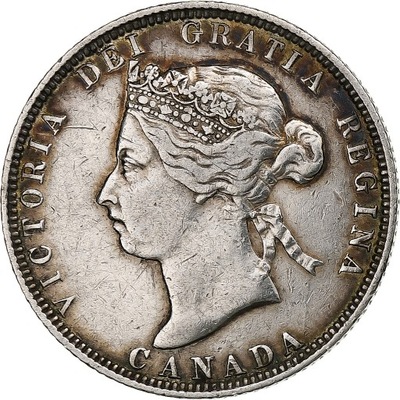 Canada, Victoria, 25 Cents, 1883, Royal Canadian M