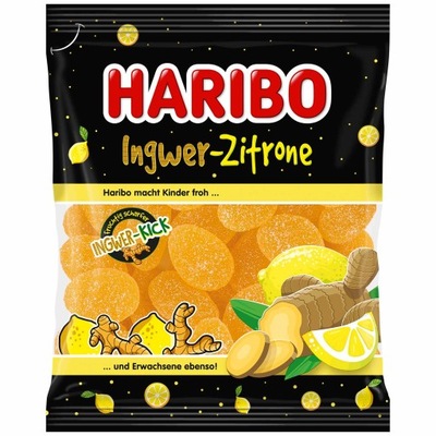 Haribo Ingwer Zitrone imbir cytryna ostre 160g