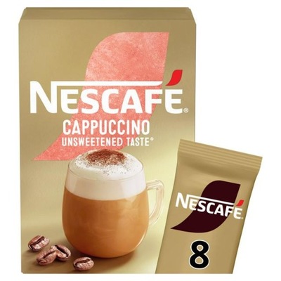 Nescafe Niesłodzone Cappuccino - Saszetki 8szt UK