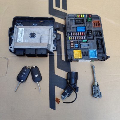 Citroen c3 iii 1.2vti бортовий комп'ютер замок запалювання набір 2kl фото №1