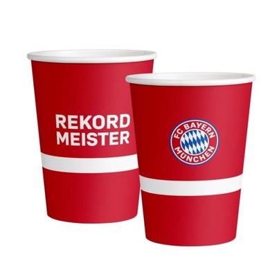 Kubeczki papierowe FC Bayern Monachium 500 ml, 6 s