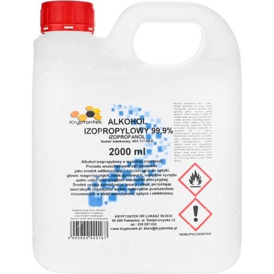 ALKOHOL IZOPROPYLOWY IZOPROPANOL IPA 2L 2000ml K