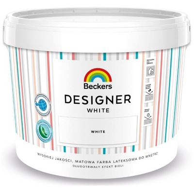 Farba lateksowa Beckers Designer White 10L biała