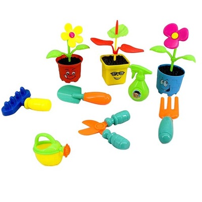 9-częściowy zestaw małych narzędzi ogrodowych do zabawy w ogrodnika