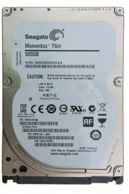 500 GB sATA : SEAGATE : TYLKONLY : 5oo 100% OK !