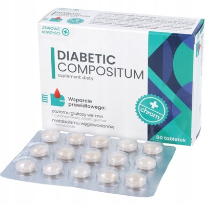 DIABETIC Compositum poziom glukozy we krwi 60 tab