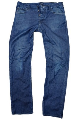 ARMANI JEANS spodnie męskie granatowe PREMIUM 34/34 pas 90