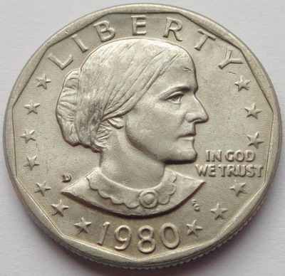 USA - 1 dolar - 1980 D - Susan B. Anthony Dollar