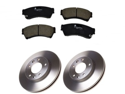 Гальмівні диски + гальмівні колодки гальмівні перед mazda 6 gh фото №1