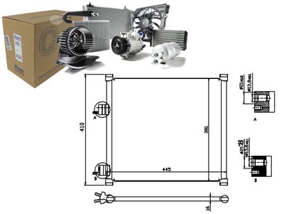 Конденсатор кондиціонера ford ka street ka 1.3/1.6 фото №1