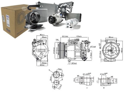 COMPRESOR DE ACONDICIONADOR RENAULT CAPTUR I CLIO IV KAPTUR 0.9-1.6 11.12-  