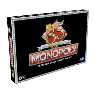 ORYGINALNA GRA MONOPOLY 85TH ROCZNICA ZŁOTE PIONKI