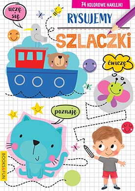 Rysujemy Szlaczki + Naklejki BooksAndFun
