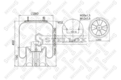 Пневмоподушка подушка підвіска smb фото №1
