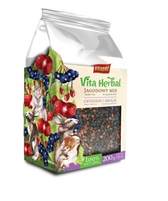 Vitapol Herbal Jagodowy Mix gryzonie królik 200g